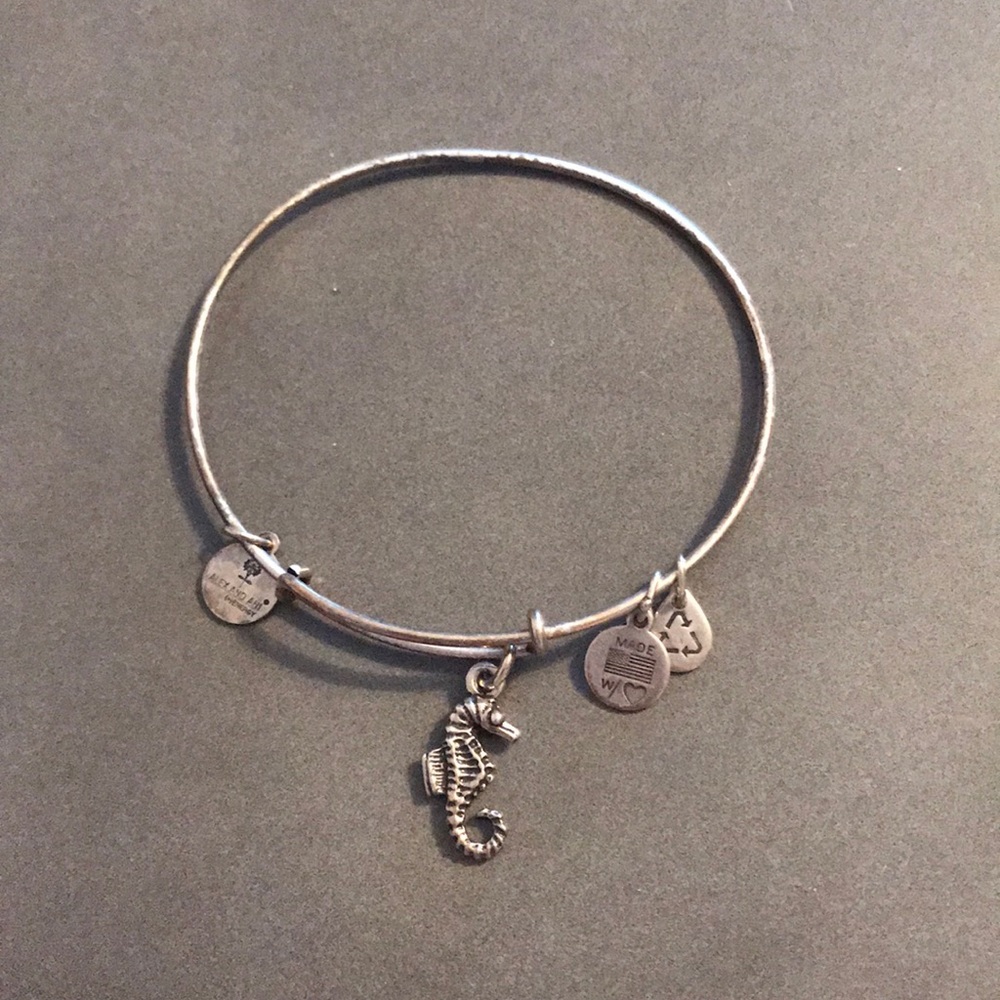 Silver Seahorse Alex and Ani Bracelet